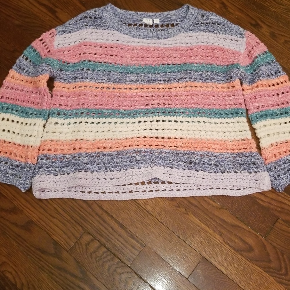 Colorful striped sweater